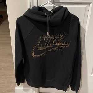 Women’s size small black Nike cowl neck hoodie